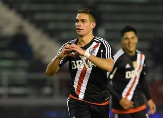 Rafael Santos Borré se refirió a la llegada de su compatriota Juan Fernando Quintero a River Plate. Rafael Santos Borré, river