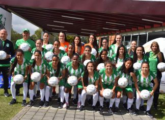 El equipo femenino de Atlético Nacional, inicia su competición oficial. Atlético Nacional, fútbol femenino