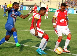 Regresa la apuesta internacional de Independiente Santa Fe en la Sudamericana. rampla, santa, fe, wplay, apuesta