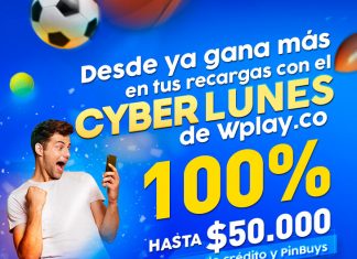 Con el Cyberlunes tu recarga en Wplay.co rinde más