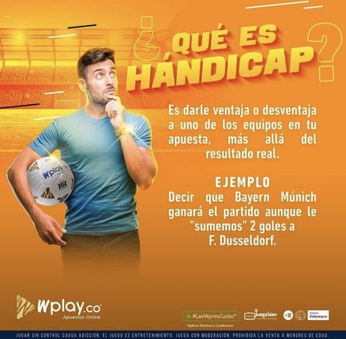 hándicap apuestas deportivas Wplay.co