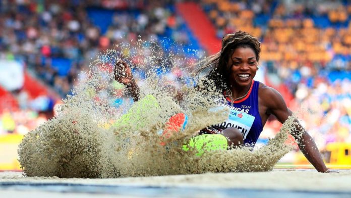 Caterine Ibargüen por su tercera medalla en los Juegos Olímpicos