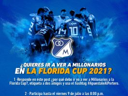 Ganador 2 Florida Cup 2021 – Wplay.co y Millos te llevan a Orlando