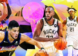 Milwaukee Bucks y Phoenix Suns en la final de NBA: Segundo partido Milwaukee Bucks y Phoenix Suns en el segundo partido de la final de NBA