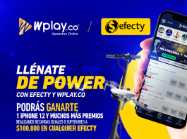 Conoce a los ganadores “Llénate de Power con Efecty y Wplay.co” Ganadores Promocional Llénate de Power con efecty Wplay.co