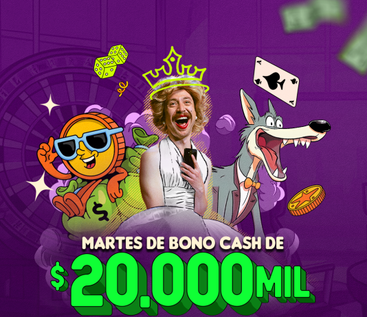 Martes de bono Cash 2.0 de $ 20.000 con Wplay.co Martes de bono