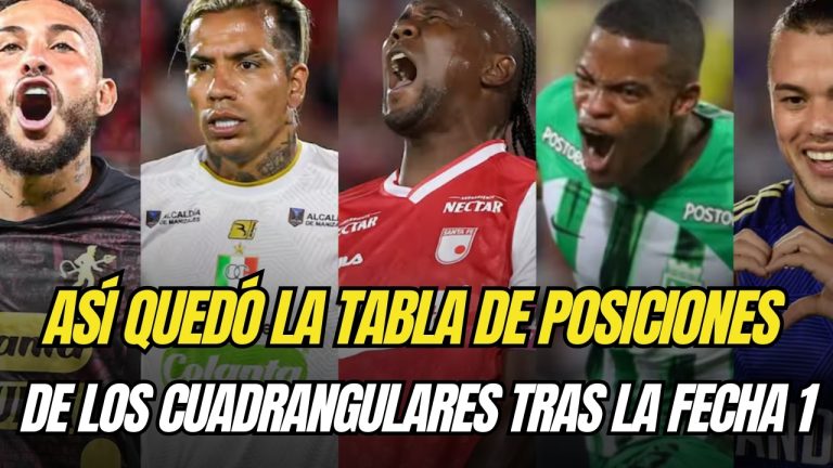 Así quedó la tabla de posiciones de los cuadrangulares tras la Fecha 1 ...