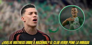 Matheus Uribe en el ojo de Atlético Nacional