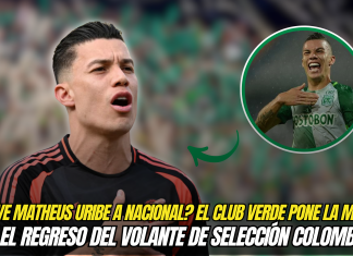 Matheus Uribe en el ojo de Atlético Nacional