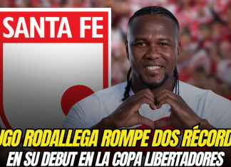 Hugo Rodallega rompe dos récords en su debut en la Copa Libertadores Hugo Rodallega