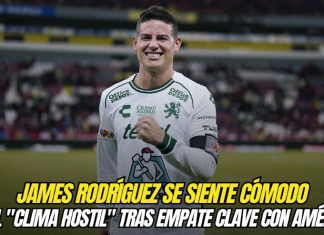 James Rodríguez se siente cómodo en el «clima hostil» tras empate clave con América James Rodriguez