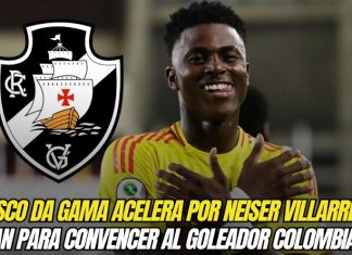 Vasco Da Gama acelera por Neiser Villarreal: Plan para convencer al goleador colombiano Vasco Da Gama acelera por Neiser Villarreal: Plan para convencer al goleador colombiano