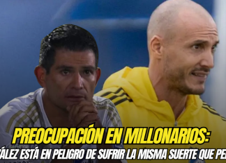 Preocupación en Millonarios: ¿González está en peligro de sufrir la misma suerte que Peirano? Millonarios, David Gonzalez