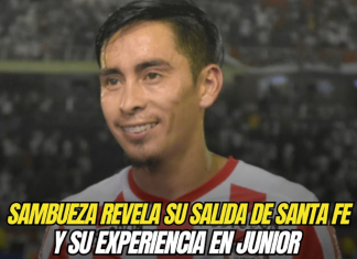 Sambueza revela su salida de Santa Fe y su experiencia en Junior Fabián Sambueza
