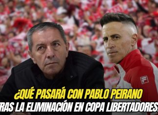 ¿Qué pasará con Pablo Peirano tras la eliminación en Libertadores? Santa Fe quedó eliminado de Copa Libertadores