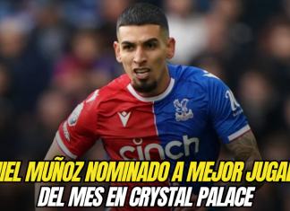 Daniel Muñoz nominado a mejor jugador del mes en Crystal Palace Daniel Muñoz