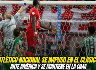 Atlético Nacional se impuso en el clásico ante América y se mantiene en la cima Atlético Nacional