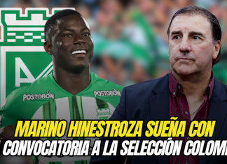 Marino Hinestroza sueña con la convocatoria a la Selección Colombia Marino Hinestroza