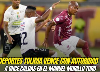 Deportes Tolima venció con autoridad a Once Caldas en el Manuel Murillo Toro Deportes Tolima