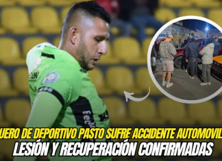 El arquero de Deportivo Pasto sufre accidente automovilístico: lesión y recuperación confirmadas Deportivo Pasto