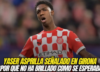 Yaser Asprilla señalado en Girona: ¿Por qué no ha brillado como se esperaba? Yaser Asprilla
