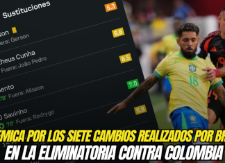 Polémica por los cambios realizados por Brasil en la Eliminatoria contra Colombia en la fecha 13 Colombia