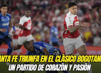 Santa Fe triunfa en el Clásico Bogotano de la fecha 10: Un partido de corazón y pasión Clásico bogotano, Santa Fe, Millonarios