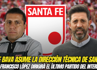 Jorge Bava asume la dirección técnica de Santa Fe pero Francisco López dirigirá el último partido del interinato Jorge Bava