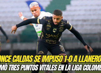 Once Caldas se impuso 1-0 a Llaneros y sumó tres puntos vitales en la Liga Colombiana Once Caldas