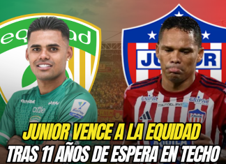 Junior vence a La Equidad tras 11 años de espera en Techo Junior de Barranquilla