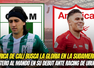 América de Cali busca la gloria en la Sudamericana 2025: Quintero al mando en su debut ante Racing de Uruguay América de Cali, Juan Fernando Quintero