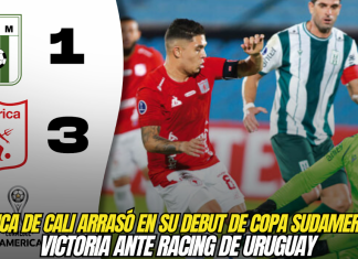 América de Cali arrasó en su debut de Copa Sudamericana 2025: victoria ante Racing de Uruguay América de Cali
