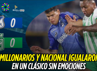 Millonarios y Nacional igualaron en un clásico sin emociones Millonarios, Atlético Nacional
