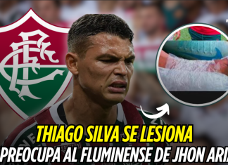 Thiago Silva de 40 años se lesiona y preocupa al Fluminense de Jhon Arias Fluminense