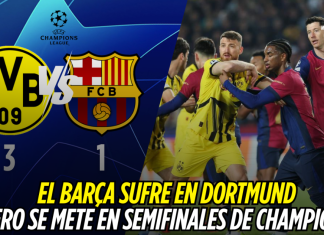 Barcelona sufre en Dortmund pero se mete en semifinales de la UCL 2024-2025 Barcelona