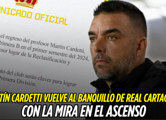 Martín Cardetti vuelve al banquillo de Real Cartagena con la mira en el ascenso Martín Cardetti