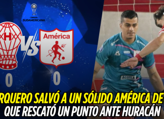 El arquero salvó a un sólido América de Cali que rescató un punto ante Huracán América de Cali