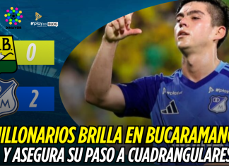 Millonarios brilla en Bucaramanga en la fecha 16y asegura su paso a cuadrangulares Millonarios FC