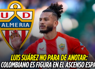 Luis Javier Suárez no para de anotar: el colombiano es figura en el ascenso español Luis Javier Suárez