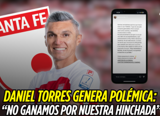 Daniel Torres genera polémica: “No ganamos por nuestra hinchada” Daniel Torres