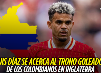 Luis Díaz se acerca al trono goleador de los colombianos en Inglaterra Luis Díaz