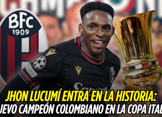 Jhon Lucumí entra en la historia: nuevo campeón colombiano en la Copa Italia Jhon Lucumí