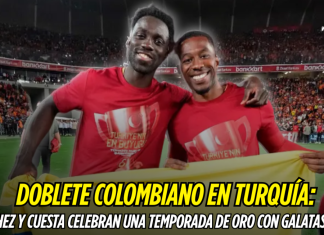 Doblete colombiano en Turquía: Sánchez y Cuesta celebran una temporada de oro con Galatasaray Davinson Sánchez, Carlos Cuesta, Galatasaray