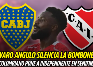 Álvaro Angulo silencia La Bombonera: el colombiano pone a Independiente en semifinales Álvaro Angulo