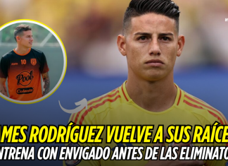 James Rodríguez vuelve a sus raíces: se entrena con Envigado antes de las Eliminatorias James Rodríguez
