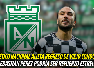 Atlético Nacional alista regreso de viejo conocido: Sebastián Pérez podría ser refuerzo estrella Atlético Nacional, Sebastián Peréz