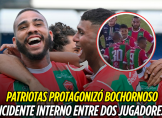 Patriotas protagonizó bochornoso incidente interno entre dos jugadores Patriotas