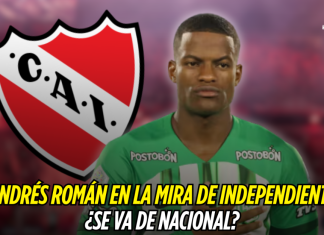 Andrés Román en la mira de Independiente: ¿Se va de Atlético Nacional? Andrés Román, Atlético Nacional