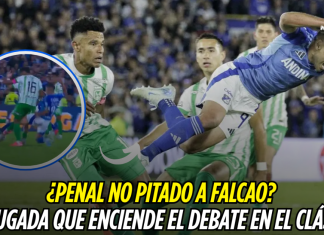 ¿Penal no pitado a Falcao García? La jugada que enciende el debate en el clásico Falcao García