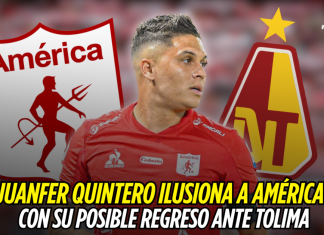 Juan Fernando Quintero ilusiona a América con su posible regreso ante Tolima Juan Fernando Quintero